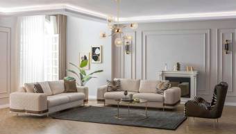 Комплект мягкой мебели Belluno Rio 3+3+1